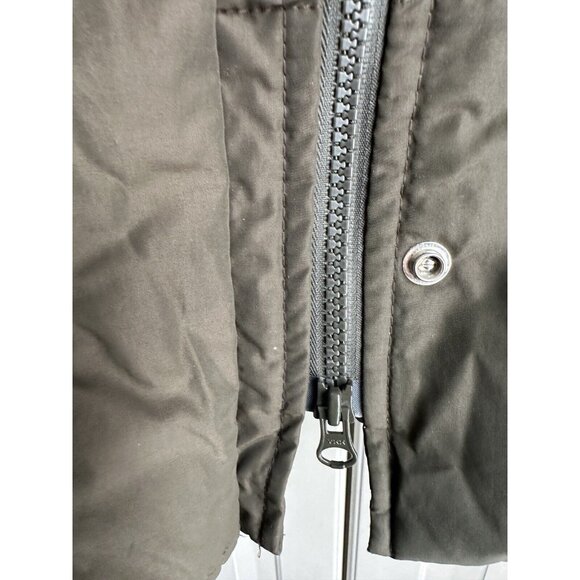 Banana Republic Puffer Coat Womens XS Extra Small‎ Olive Green Down Fill - Picture 10 of 12